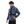 Load image into Gallery viewer, Self Pattern Long Sleeves Worm Hoodie - Royal Blue, White & Black