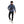 Load image into Gallery viewer, Self Pattern Long Sleeves Worm Hoodie - Royal Blue, White & Black