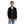 Load image into Gallery viewer, Long Sleeves Zipper Closure Boys Sweatshirt - Black & Beige