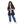 Load image into Gallery viewer, Hoodie Neck Hidden Zipper Closure Girls Jacket - Navy Blue