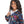 Load image into Gallery viewer, Self Pattern Zipper Closure Girls Hoodie - Navy Blue, Orange & Fuchsia