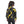 Load image into Gallery viewer, Black Comfy Printed Jacket With Drawstrings