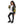 Load image into Gallery viewer, Black Comfy Printed Jacket With Drawstrings