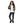 Load image into Gallery viewer, Black Comfy Printed Jacket With Drawstrings