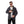 Load image into Gallery viewer, Grey Buttoned Mandarin Collar Coat