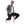 Load image into Gallery viewer, Polyester Grey Mandarin Collar Buttoned Jacket
