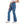 Load image into Gallery viewer, Side Buttons Closure Flare Leg Jeans Pants - Denim Blue