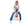 Load image into Gallery viewer, Side Buttons Closure Flare Leg Jeans Pants - Denim Blue