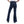 Load image into Gallery viewer, Side Buttons Closure Flare Leg Jeans Pants - Navy Blue