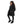 Load image into Gallery viewer, Zipper Closure Long Sleeves Girls Jacket - Black