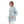 Load image into Gallery viewer, Self Pattern Kangaroo Pockets Hoodie - Turquoise & Grey