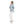 Load image into Gallery viewer, Self Pattern Kangaroo Pockets Hoodie - Turquoise & Grey