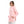 Load image into Gallery viewer, Self Pattern Kangaroo Pockets Hoodie - Neon Pink & Beige