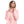 Load image into Gallery viewer, Self Pattern Kangaroo Pockets Hoodie - Neon Pink & Beige