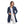Load image into Gallery viewer, Turn Down Collar long sleeves Denim Shirt_ Dark Blue