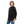 Load image into Gallery viewer, Black Ribbed Boat Neck Pullover