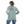 Load image into Gallery viewer, Chervon Self Pattern Emerald Green & White Zipper Sweater