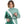 Load image into Gallery viewer, White & Emerald Green Multi-Self Pattern Pullover