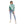 Load image into Gallery viewer, White & Emerald Green Multi-Self Pattern Pullover