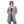 Load image into Gallery viewer, Self Patterned Black & White Slip On Cardigan