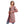 Load image into Gallery viewer, Red & Ivory Multi-Self Pattern Cardigan