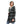 Load image into Gallery viewer, Houndstooth Hooded Black, White & Cool Green Long Open Cardigan