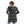 Load image into Gallery viewer, Houndstooth Hooded Black, White & Cool Green Long Open Cardigan