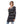 Load image into Gallery viewer, Houndstooth Hooded Black, White & Purple Long Open Cardigan