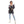 Load image into Gallery viewer, Houndstooth Hooded Black, White & Purple Long Open Cardigan
