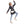 Load image into Gallery viewer, Houndstooth Hooded Black, White & Purple Long Open Cardigan