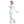 Load image into Gallery viewer, Mint Green & Whte Stitched Hooded Pajama Set
