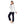 Load image into Gallery viewer, Navy Blue & White Stitched Hooded Pajama Set
