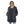 Load image into Gallery viewer, Double Breasted Button Plain Navy Blue Puffer Jacket