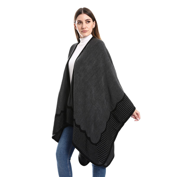 Dark grey shawl free size