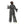 Load image into Gallery viewer, Black Patterned Slip On Fashionable Suit Set