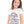 Load image into Gallery viewer, Textured Printed Front Text Tee - White, Black, Pink &amp; Blue
