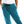 Load image into Gallery viewer, Plain Side Pockets Teal Green Cotton Pantacourt
