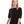Load image into Gallery viewer, Self Pattern Puff Short Sleeves Dress - Black
