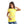 Load image into Gallery viewer, Slip On Emoji Print Yellow, Baby Blue &amp; Pink Tee
