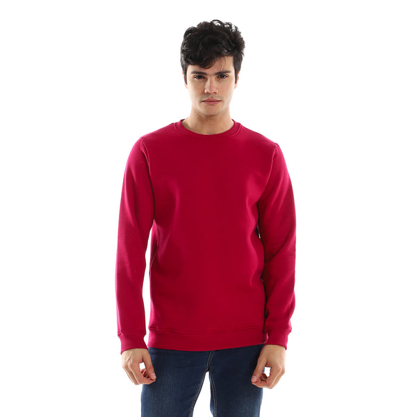 Practical_Plain_Long_Sleeves_Cotton_Sweatshirt_-_Dark_Red