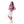 Load image into Gallery viewer, Girls Dress with White Self Pattern Accent - Purple
