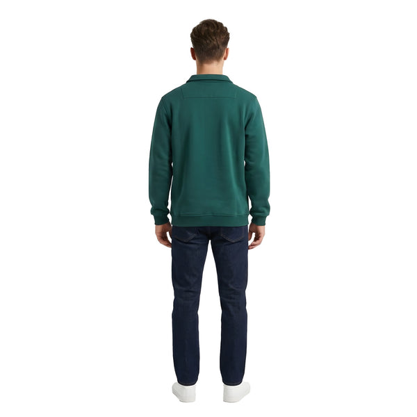 Zippered_Funnel_Neck_Sweatshirt_-_Green