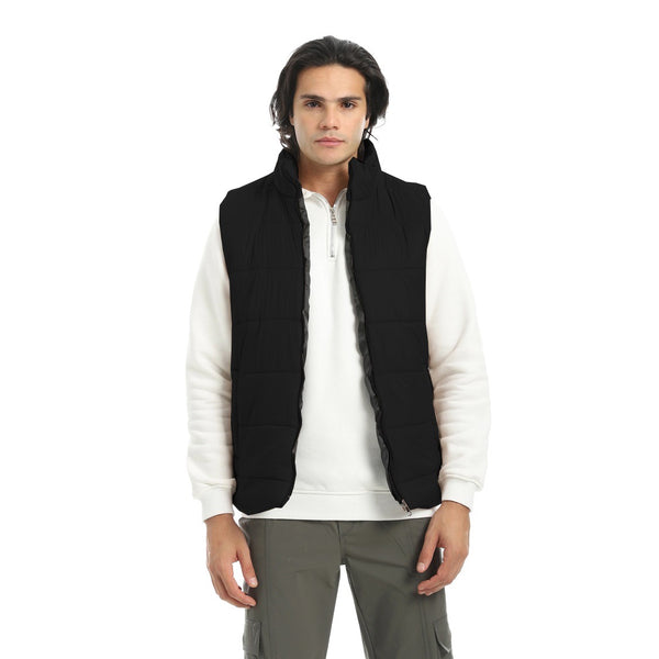 Basic_Turtle_Neck_Bomber_Vest_-_Black