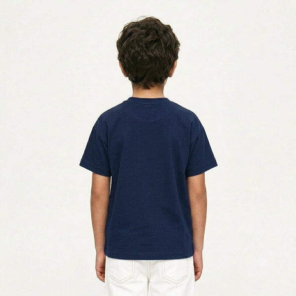Boys_Round_Neck_Casual_Tee_-_Navy_Blue