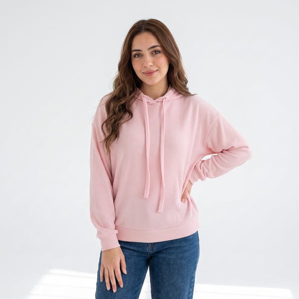 Women’s_ Pink_ Casual_ Hoodie