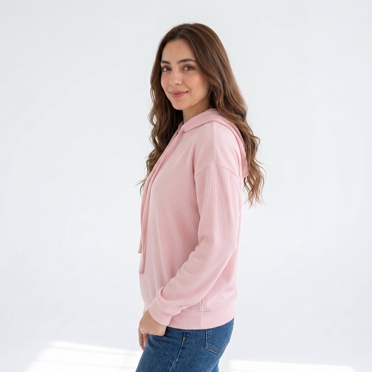 Women’s_ Pink_ Casual_ Hoodie