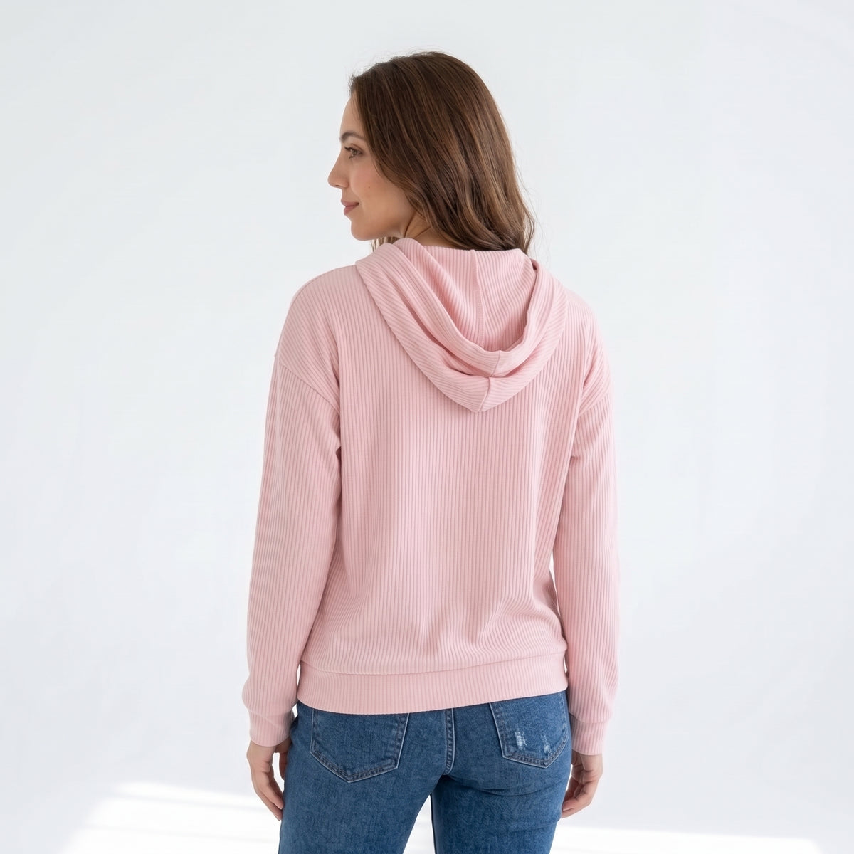 Women’s_ Pink_ Casual_ Hoodie
