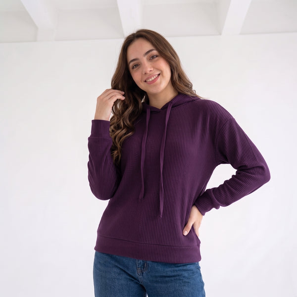 Women’s_ burgundy_ Casual_ Hoodie