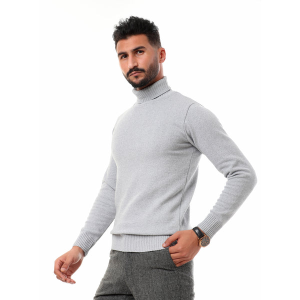 Long_Sleeves_High_Collar_Pullover_-_Light_Grey