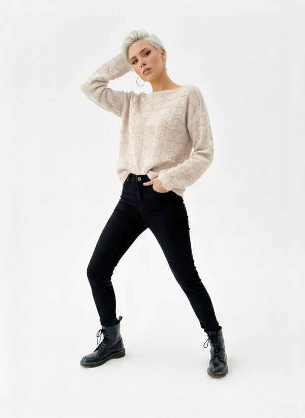 Elegant _Women_Knitwear_Beige